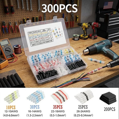 300PCS Solder Seal Wire Connectors