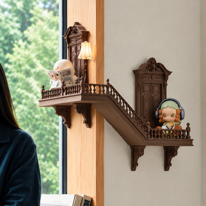 Gothic Castle Corner Shelf, Turn Empty Room Corners Into Mini Palaces To Display Your Precious Collectibles