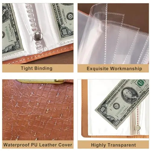 100-Transparent-Pocket Currency Collectors Album
