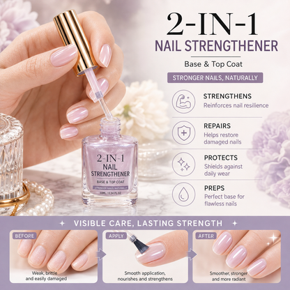 💅 40% OFF !! ⏰ Lilac Glossy Nail Strengthener – Strengthen Weak Nails & Restore Natural Shine — Devareon®
