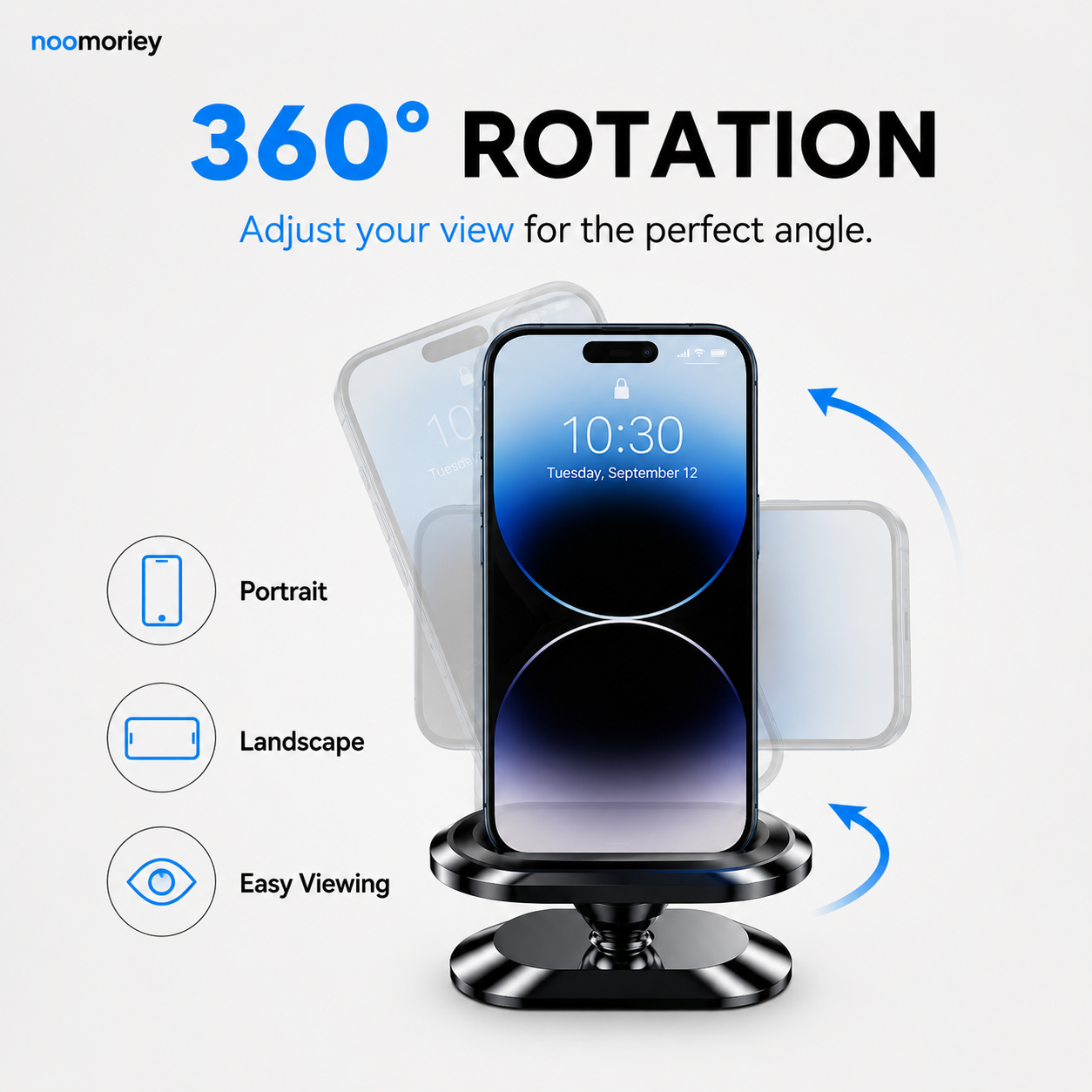 360° Magnetic Car Phone & Tablet Mount with Suction Cup