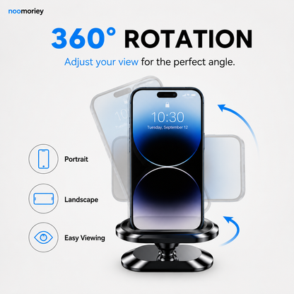 360° Magnetic Car Phone & Tablet Mount with Suction Cup