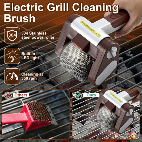 FREE SHIPPING🥩🔥Bristle-Free Spinning Grill Brush