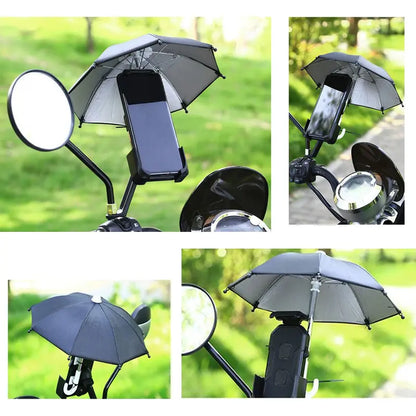 📱☂️Protection Phone Umbrella for Sun Universal Adjustable Piggy Suction Cup Phone Stand with Sun Shade Cover