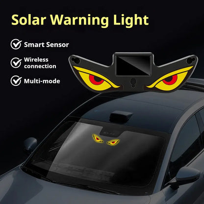 🔥 Solar LED Car Eyes – Flashing Windshield Light