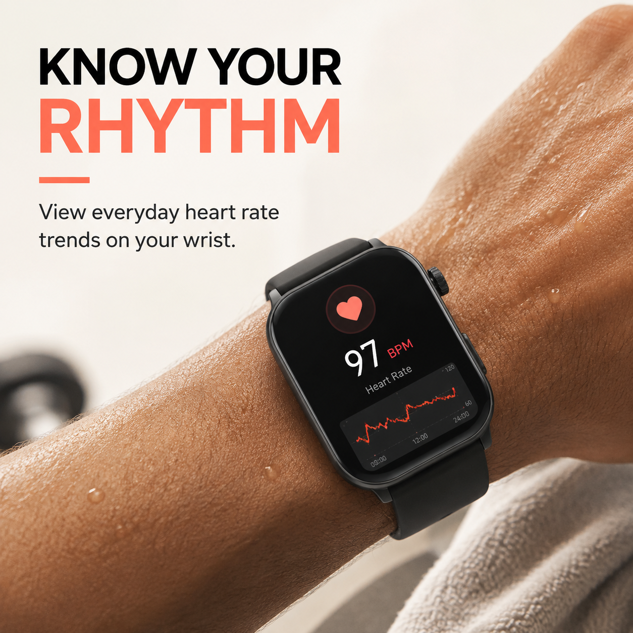 Health Smartwatch 3 – Bluetooth Calling Smart Watch with Health Tracking, 10-Day Battery & IP68 Waterproof for iPhone & Android
