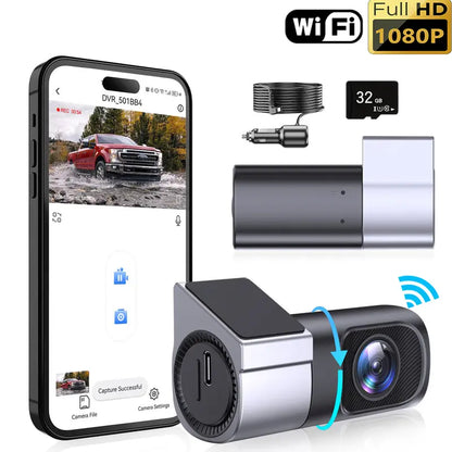 Wired WiFi Dash Cam 1080P HD
