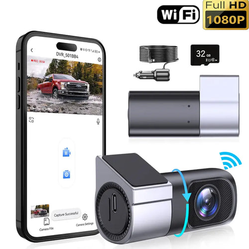Wired WiFi Dash Cam 1080P HD