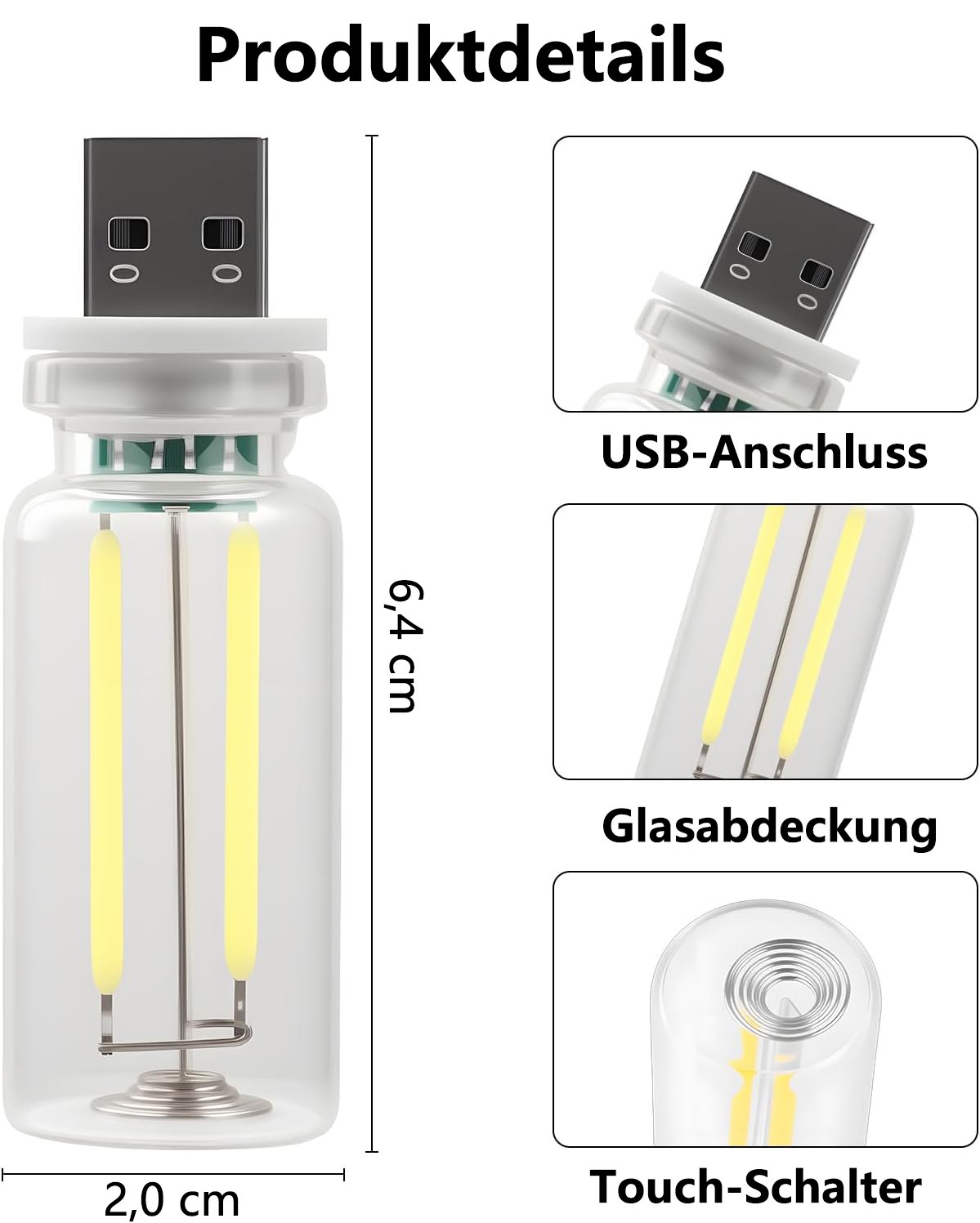 💡USB-Nachtlichtbirne fürs Auto