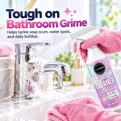 ✨ Bathroom Cleaner Spray – Quick Clean for Sinks, Tubs & Toilets 🚿
