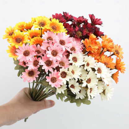 💥Last Day 70% OFF🌼- Artificial Outdoor Sunset Mums Flowers - UV resistant, Waterproof, Windproof