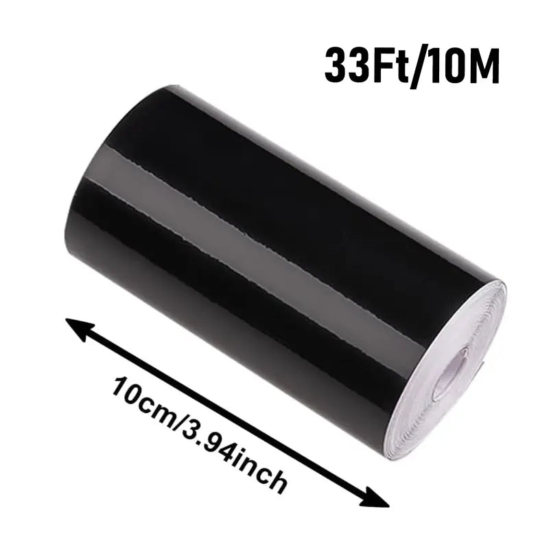 Gloss Black Car Detailing Wrap Tape (4 in x 33 ft)