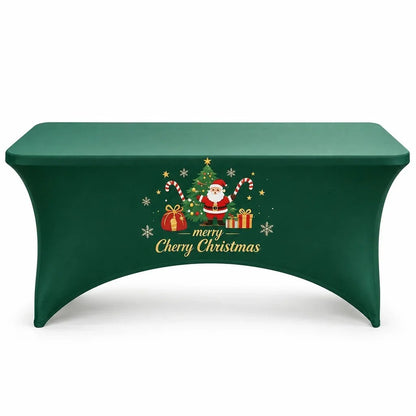🔥HOT SALE🔥Christmas Stretch Fitted Table Cover for Rectangular Tables