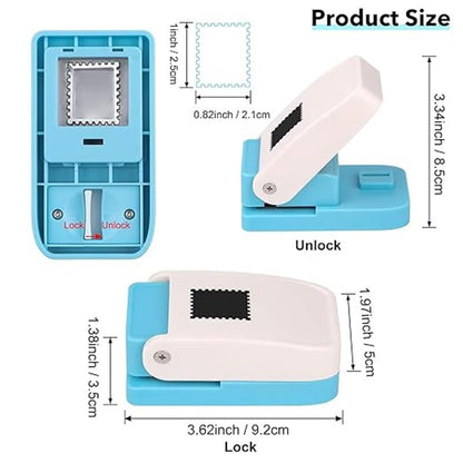 🔥3D Stamp Shape Punch– Ideal for Scrapbooking, Journals, Paper Crafts, DIY Projects & Cardstock