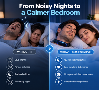 SnoreLess™ Neck Wearable – Simple Bedtime Snoring Support