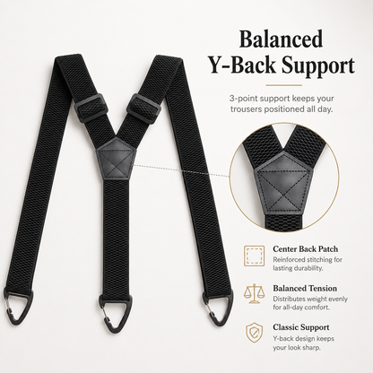 ⏰Men's X-Back Suspenders with Hook Clips