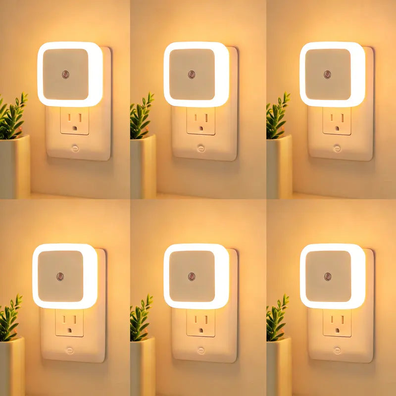 6-Pack Ultra-Energy-Saving Smart LED Night Lights