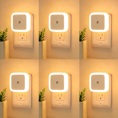 6-Pack Ultra-Energy-Saving Smart LED Night Lights