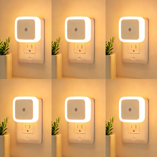 6-Pack Ultra-Energy-Saving Smart LED Night Lights