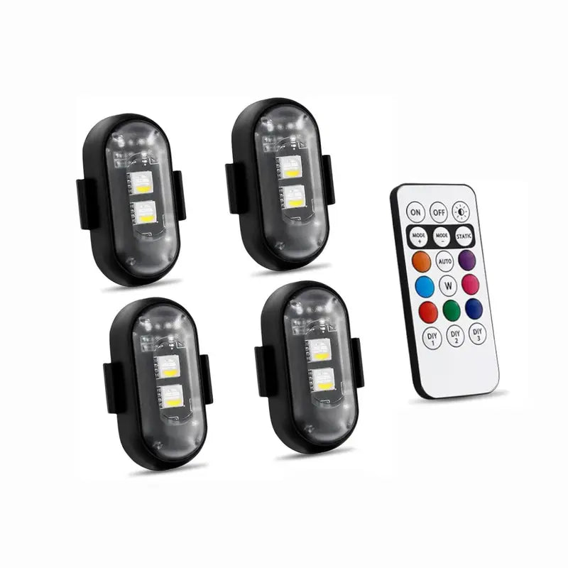 RGB Led Aircraft Strobe Light Remote Wireless