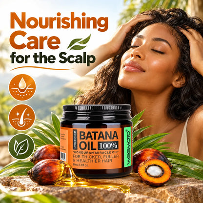 🎁100% Pure Batana Oil for Hair – Moisturizing & Conditioning Hair Oil for Softness, Shine & Frizz Control