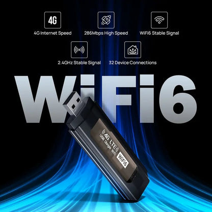 🎉4G LTE USB WiFi Router – Portable Hotspot Adapter for Computers & USB Modems