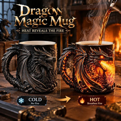 🐉 Dragonfire 3D Heat-Reveal Magic Mug | Add a Hot Drink. Awaken the Dragon.🔥