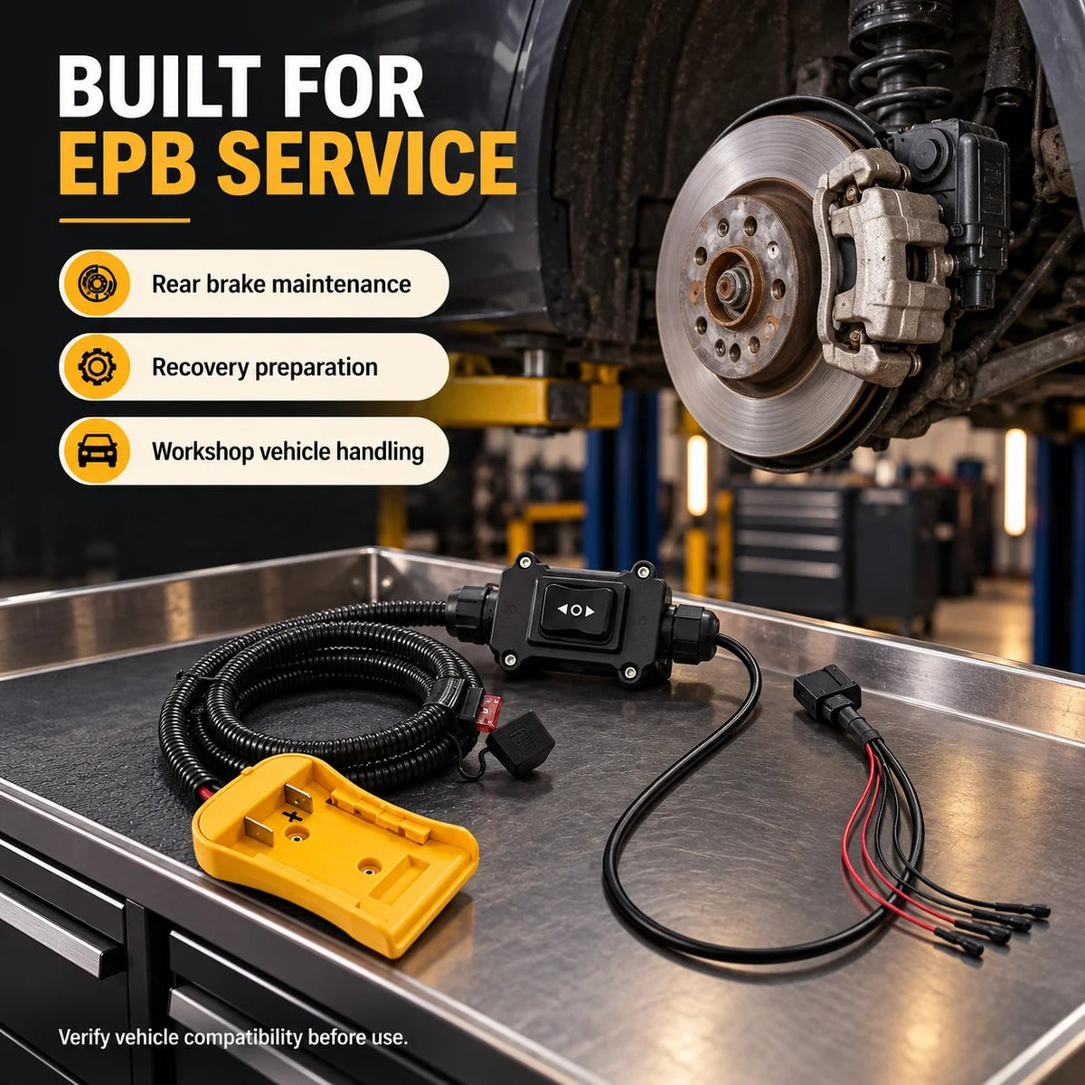 🔧 12–24V EPB Emergency Release Tool | Forward & Reverse Control