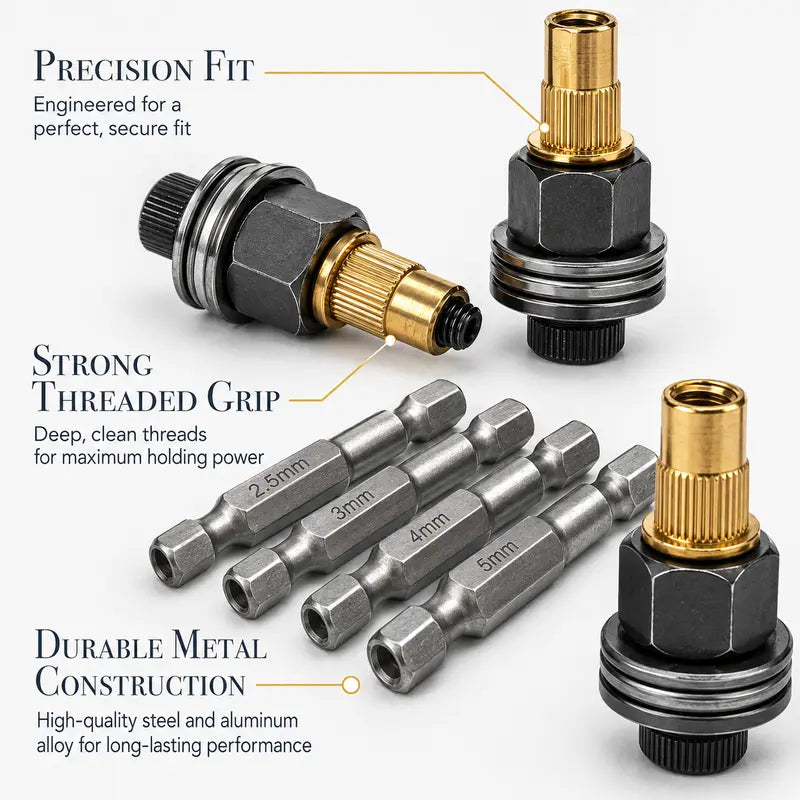 Head Rivet Nut Tool Kit M3-M8 Carbon Steel for Automotive & DIY