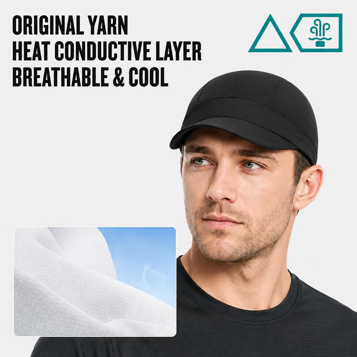 🔥HOT SALE🔥💯Quick-Dry Breathable Helmet Liner Sun Visor Skull Cycling Cap