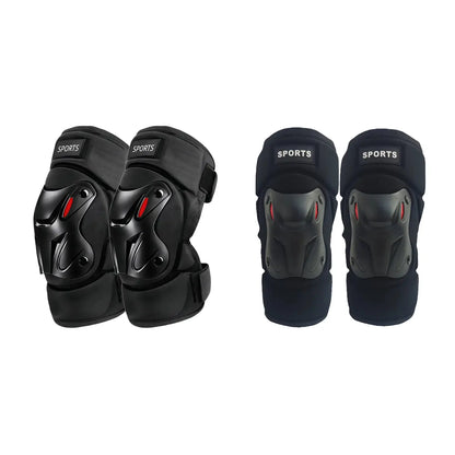 Adjustable Hard Shell Protective Knee Pads 1 Pair | Shock Absorbing Sports Knee Guards