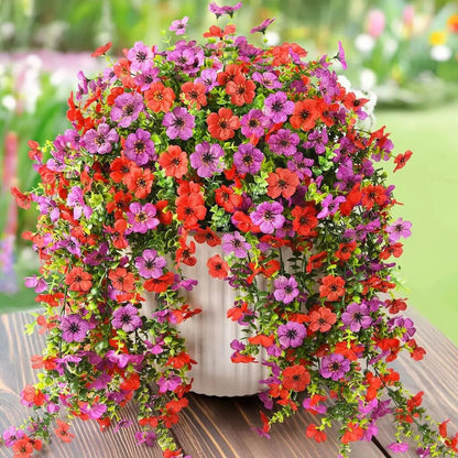 🌷 Outdoor Cascading Daisy & Eucalyptus Flowers – UV Resistant Faux Hanging Blooms✨