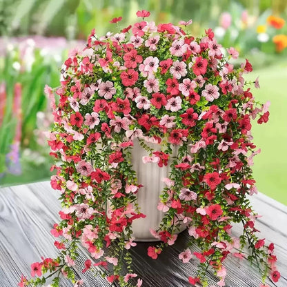 🌷 Outdoor Cascading Daisy & Eucalyptus Flowers – UV Resistant Faux Hanging Blooms✨