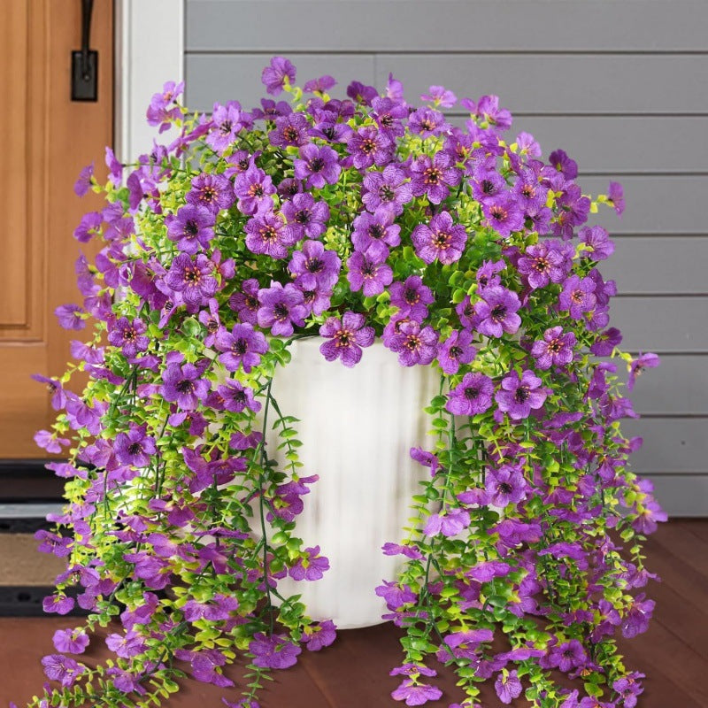 🌷 Outdoor Cascading Daisy & Eucalyptus Flowers – UV Resistant Faux Hanging Blooms✨