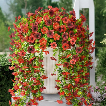 🌷 Outdoor Cascading Daisy & Eucalyptus Flowers – UV Resistant Faux Hanging Blooms✨