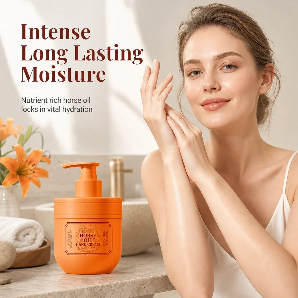 Horse Oil Hand Cream for Moisturizing and Hydrating