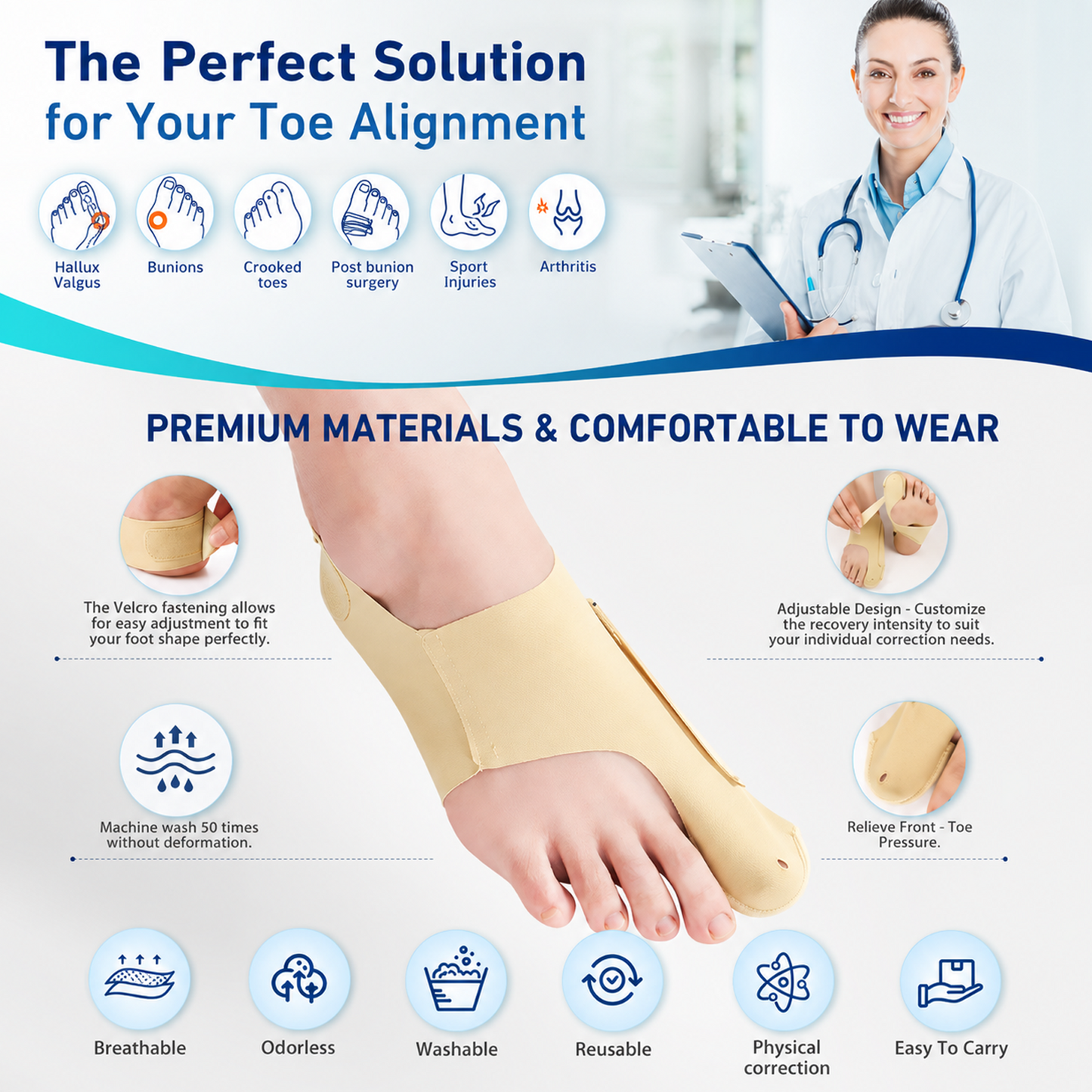 Adjustable Bunion Support Corrector