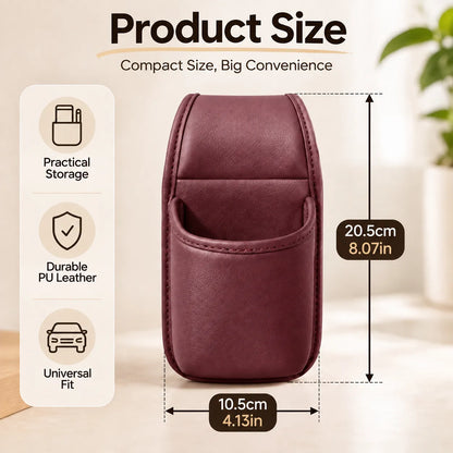 Multifunctional Leather Car Door Storage Pocket