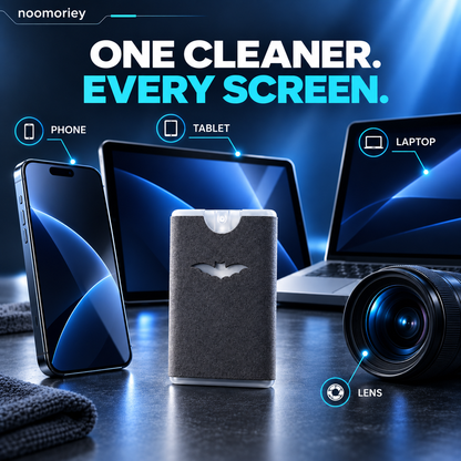 2-in-1 Portable Screen Cleaner – Spray & Microfiber Cloth