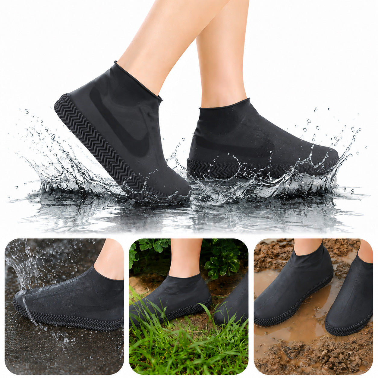 👟Pro-Grade Wear-Resistant Waterproof Shoe Covers (Reinforced Silicone)