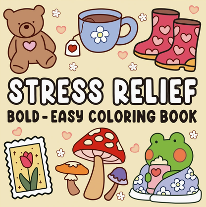 🎀 FLASH SALE – 49% OFF! | Soft Girl Era Colouring Book | 55 Mindful Designs for Stress‐Free Creativity 🍓🌸