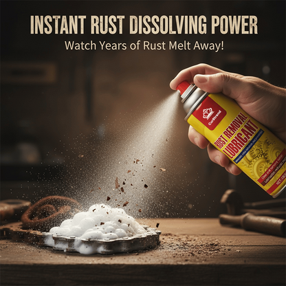 One Spray for All! Rust Remover Lubricant for Cars, Hinges & Metal Hardware
