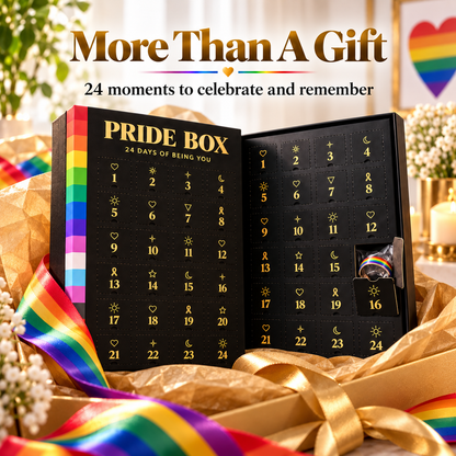 🌈 Pride Box 24 Day Surprise Calendar ✨ Rainbow Gift For Self Expression & Celebration
