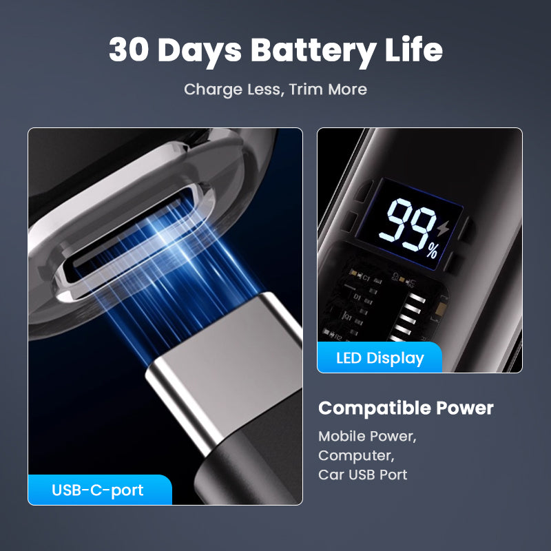 ⏰ LAST DAY SPECIAL PRICE: $25.99 FOR 2 PIECES🔥Smart Electric Nose Hair Trimmer