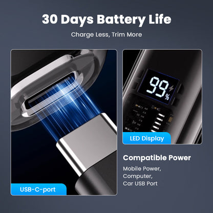⏰ LAST DAY SPECIAL PRICE: $25.99 FOR 2 PIECES🔥Smart Electric Nose Hair Trimmer
