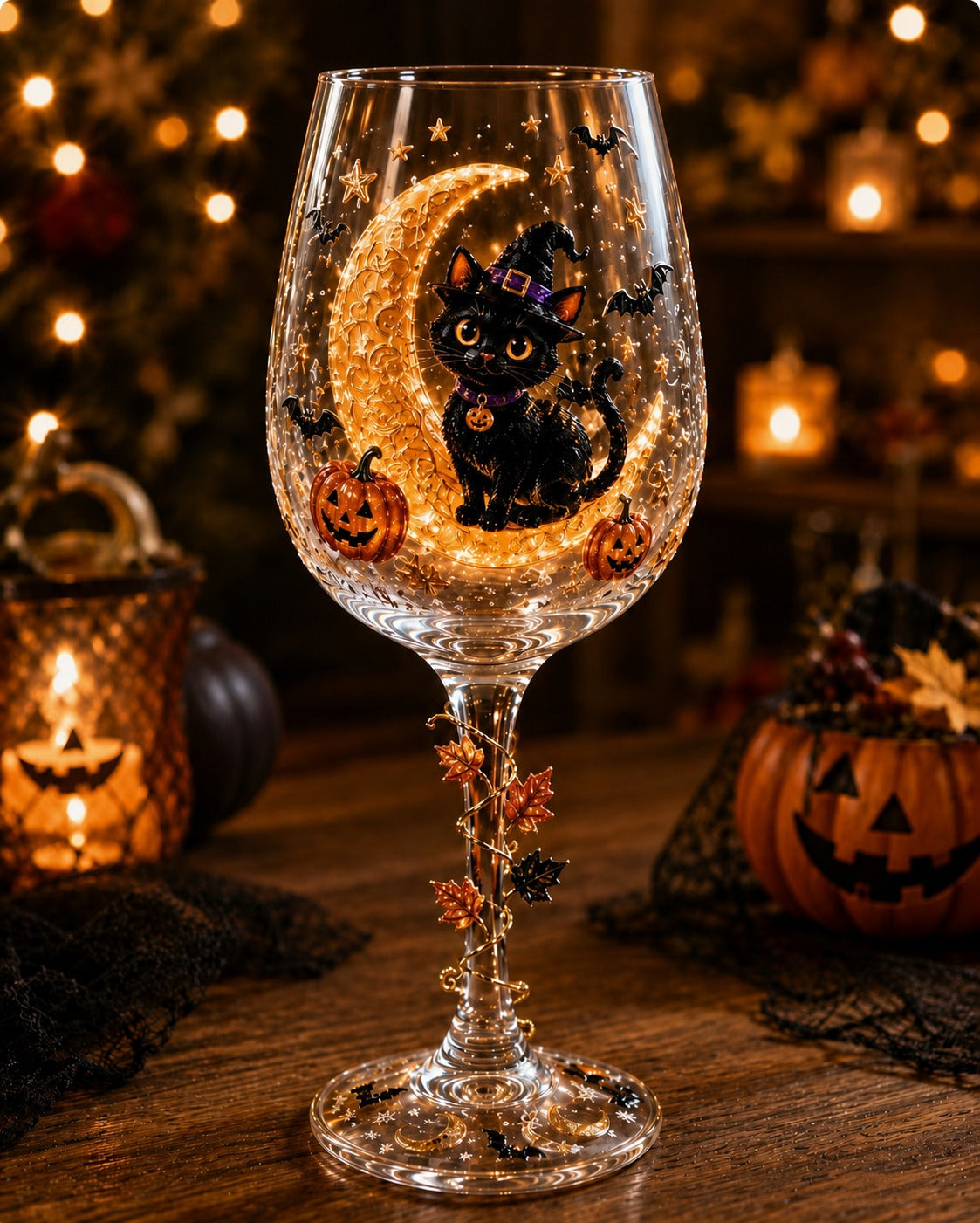 🔥🎁Halloween 3D Wine Glass Collection Gift Box Set✨