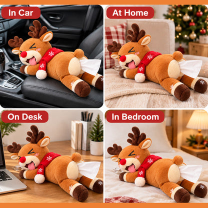 Funny Christmas Reindeer Tissue Holder