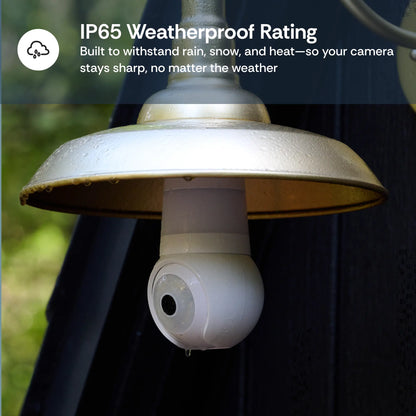 360° Light Bulb Security Camera – Wireless AI Home Surveillance System