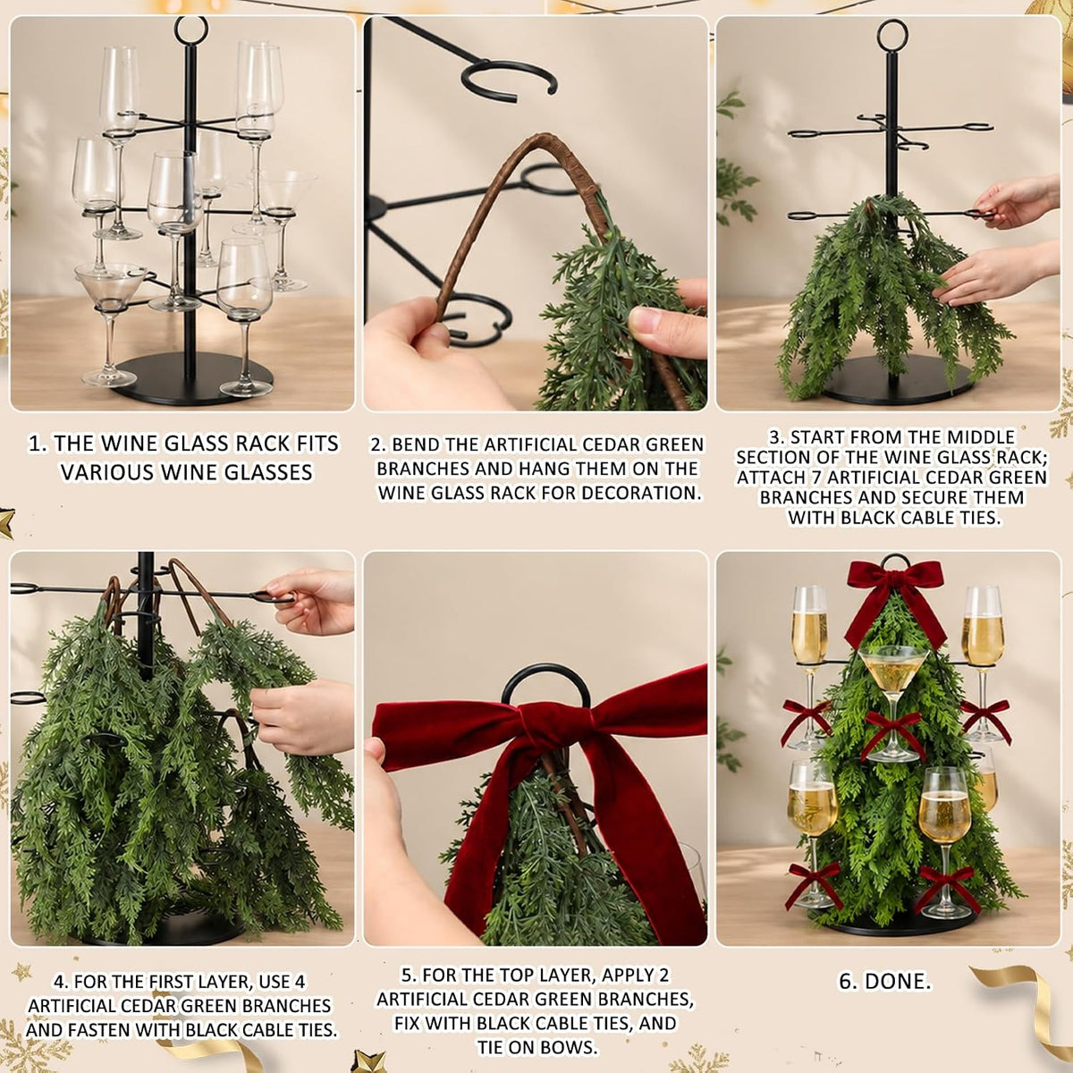 🎁 The Christmas Cocktail Tree – A Holiday Centerpiece Everyone Will Love