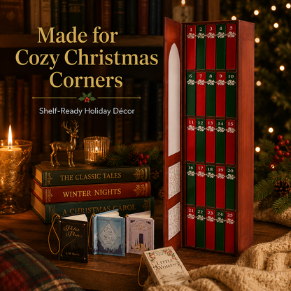 📚 25 Days of Mini Book Magic Christmas Advent Calendar – Tree Ornaments 🎄
